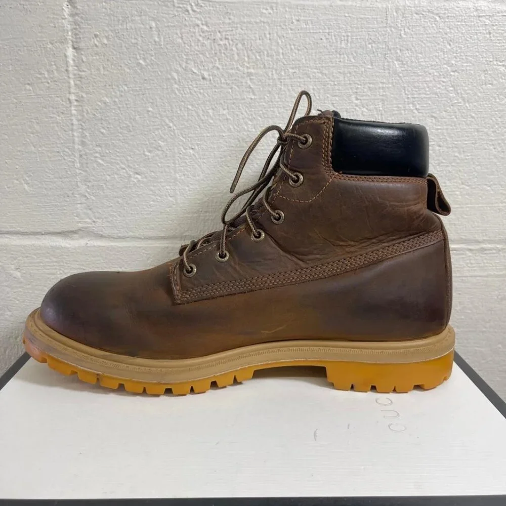 Red Wing Irish Setter 83614 Waterproof Brown Nubuck Safety Work Boots Men's 11 D